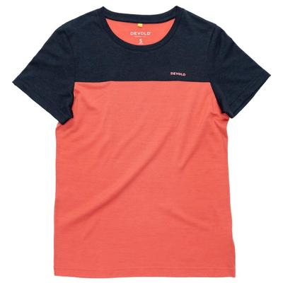 Devold - Women's Classic Linear Tee - Merinoshirt Gr L rot Image
