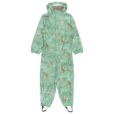 Mikk-Line - Kid's PU Rain Suit AOP Recycled - Overall Gr 92 grün/türkis