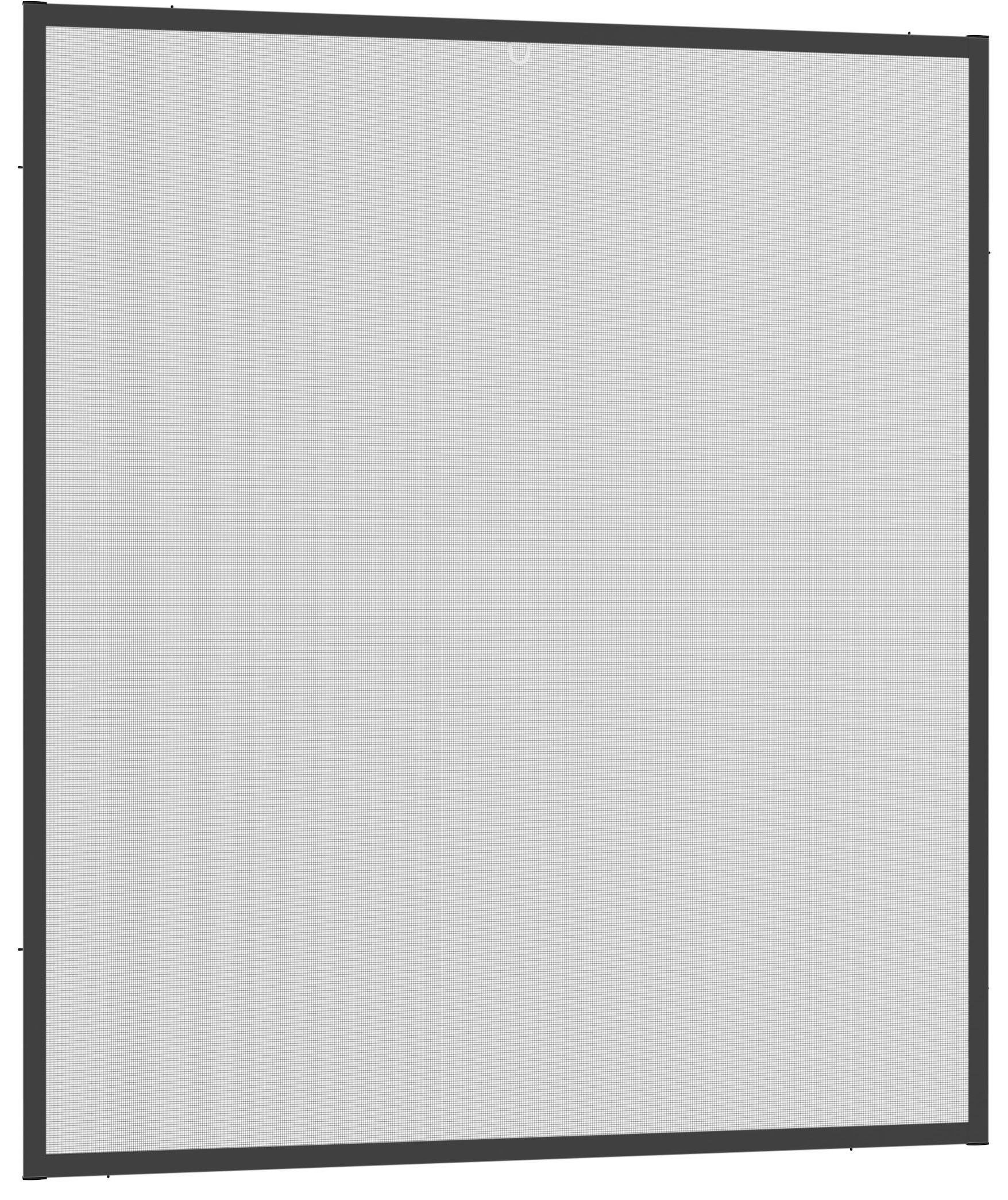 Insektenschutz-Fensterrahmen HECHT INTERNATIONAL "MASTER SLIM", grau (rahmen: anthrazit gewebe: anthrazit), B:100cm H:120cm, Insektenschutzgitter