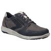 Sneaker JOSEF SEIBEL "Enrico 20", Herren, Gr. 45, asphalt, multi, Leder, Veloursleder, kontrastfarbene Details, casual, Schuhe, Freizeitschuh, Komfortschuh, Schnürschuh in Weite G (weit)