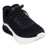 Slip-On Sneaker SKECHERS "BOBS ARC WAVES 2.0", Herren, Gr. 43, schwarz-weiß (schwarz, weiß), Textil, Lederimitat, sportlich, Schuhe, Sneaker, Slipper, Freizeitschuh in Bequemweite G (= weit), Topseller