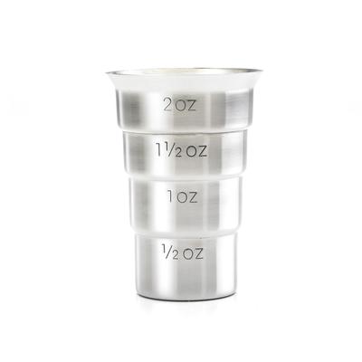 Barfly M37109 2 oz Stepped Jigger, Stainless, Silver