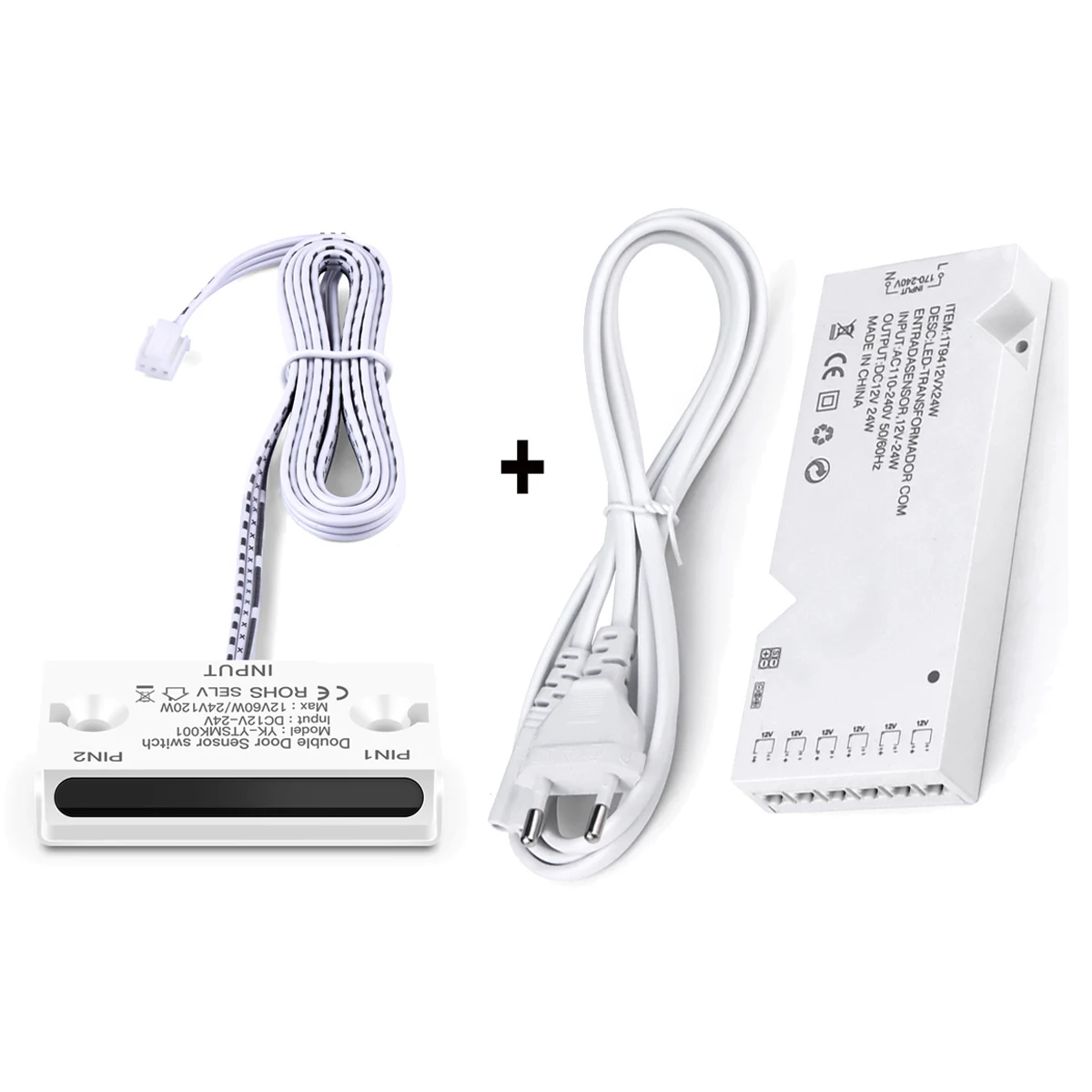 DC12V LED Netzteil Beleuchtung Transformator mit Türsteuerung Bewegungssensor Schalter für COB LED Streifen DIY Home Schrank Licht