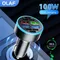 100W Car Charger Multi Ports USB C Car Charger Fast Charging PD USB Type C Car Quick Charger Adapter