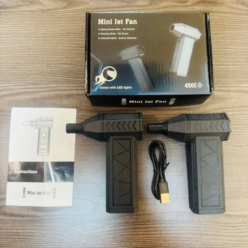 Neuer Mini Violent Turbofan, praktischer tragbarer kleiner Haartrockner, leistungsstarker kabelloser kleiner Handventilator Image