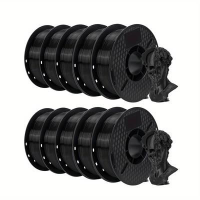 TEMU 22lbs Petg Filament 1.75mm 10 Rolls 1kg/spool No Strong Toughness High Quality Wound 3d Printer Materials Image