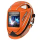 Casco per saldatura HITBOX HB555 Oscuramento automatico 3,9x3,1 pollici Cappuccio per saldatura con ampia visualizzazione Maschera per saldatore alimentata a batteria solare a colori reali