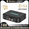 Adattatore ricevitore audio USB Bluetooth 5.3 Musica stereo wireless 3,5 mm AUX R/L RCA Supporto