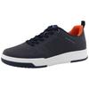 Plateausneaker TOM TAILOR, Herren, Gr. 43, blau (navy), Lederimitat, Textil, sportlich, Schuhe, Freizeitschuh, Halbschuh, Schnürschuh mit Lochmuster