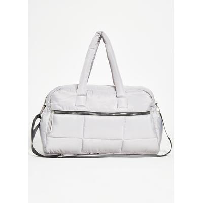 Quilted Puffer Duffle Bag