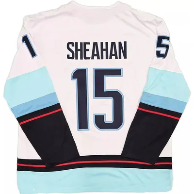 Kraken Riley Sheahan Sport Jersey Ice Hockey Jersey Sheahan No.15 Long Sleeve Jersey Breatable