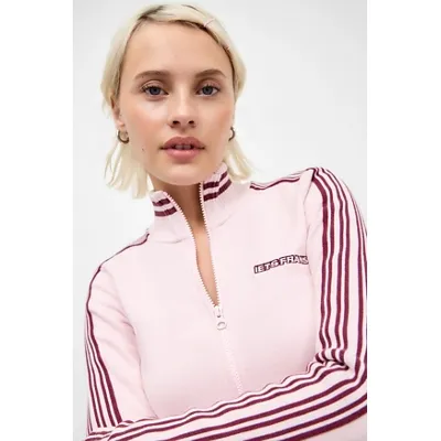 iets frans. Whisper Pink Trip Track Top - Pink XS at Urban Outfitters