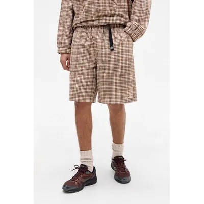 Ayker Climber Check Shorts - Brown 2XL at Urban Outfitters
