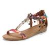 Sandale LASCANA "Sommerschuh", Damen, Gr. 40, bunt (rosa, camelfarben), Obermaterial: 50% Lederimitat, 50% Textilmaterial. Futter: 100% Lederimitat. Decksohle: 100% Lederimitat. Laufsohle: 100% Synthetik, mehrfarbig, modisch, Schuhe, Sandalette,...