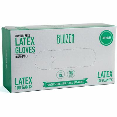 BLUZEN Powder-Free Latex Gloves, 4 mil Thickness, X-Large Size, 100/Box, 10/Carton (RMLLAT101XLCT)