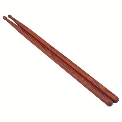 TEMU Iron Pear Wood Boutique , 5a/5b/7a, High Hardness, Impact Resistance, Sound Color Pure , Solid Wood , Open Wrist Practice, , , Suitable For Drum Set, Drum Set, Drum, Waist Drum, Dumb Drum Image