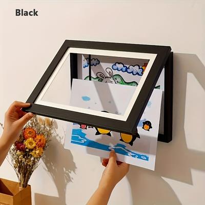 TEMU A4 Magnetic Art Frame With Front Opening - Dustproof, Decor, Ideal Birthday Gift Image