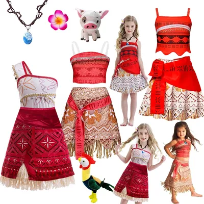 Film Meana 1 & 2 Mädchen Cosplay Kostüm Kinder Ärmelloses Kleid Mit Quasten 2025 Weihnachten Party Image