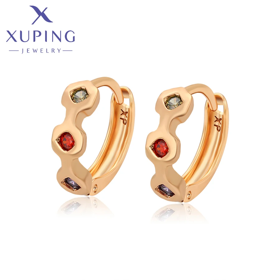 Xuping Schmuck Neue Ankunft Mode Gold Farbe Creolen für Frauen Mädchen Party Geschenk X 000829514 Image