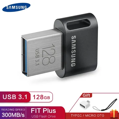 Samsung USB3.1 400 MB/s Flash-Laufwerk Pendrive 256 g 128 GB 512 GB 64 GB Metall Mini-Flash Memoria Stick Fit Plus Hochgeschwindigkeits-Bürogeschenk Image