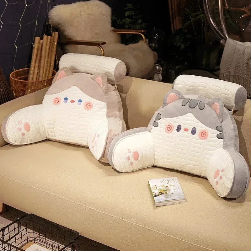 Kopfteilkissen, großes Sofa-Kissen für die Rückenlehne, Bett mit Nacken, Büro, Schlafsaal, Taillenstützkissen Image