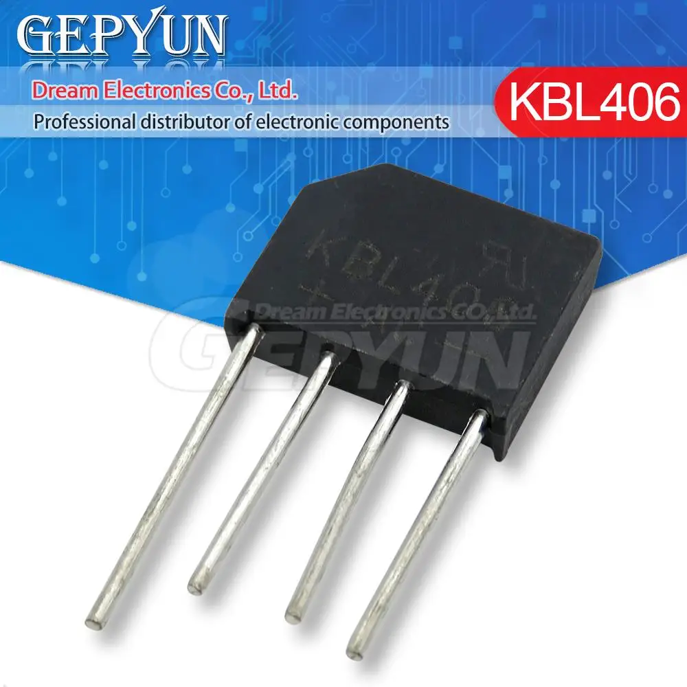 5 stücke versand kostenfrei kbl406 600v 4a zip brücken gleich richter Image