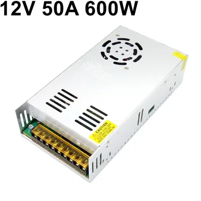 DC 12V Switching Power Supply 50A 600W Regulator 110V 220V AC Surveillance Source Adapter for Led