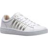 Sneaker K-SWISS "Court Winston W", Gr. 41, silber (weiß, silbergoldfarben), Leder, sportlich, Schuhe