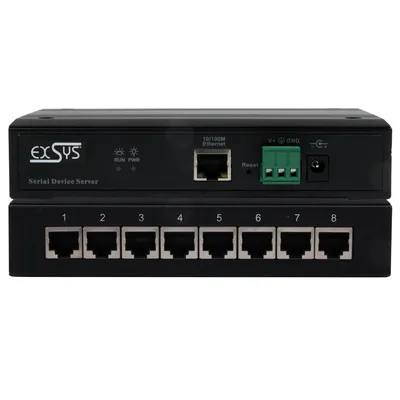 EXSYS EX-61008 Serial Device Server 8 x Seriell RS-232/422/485 Image