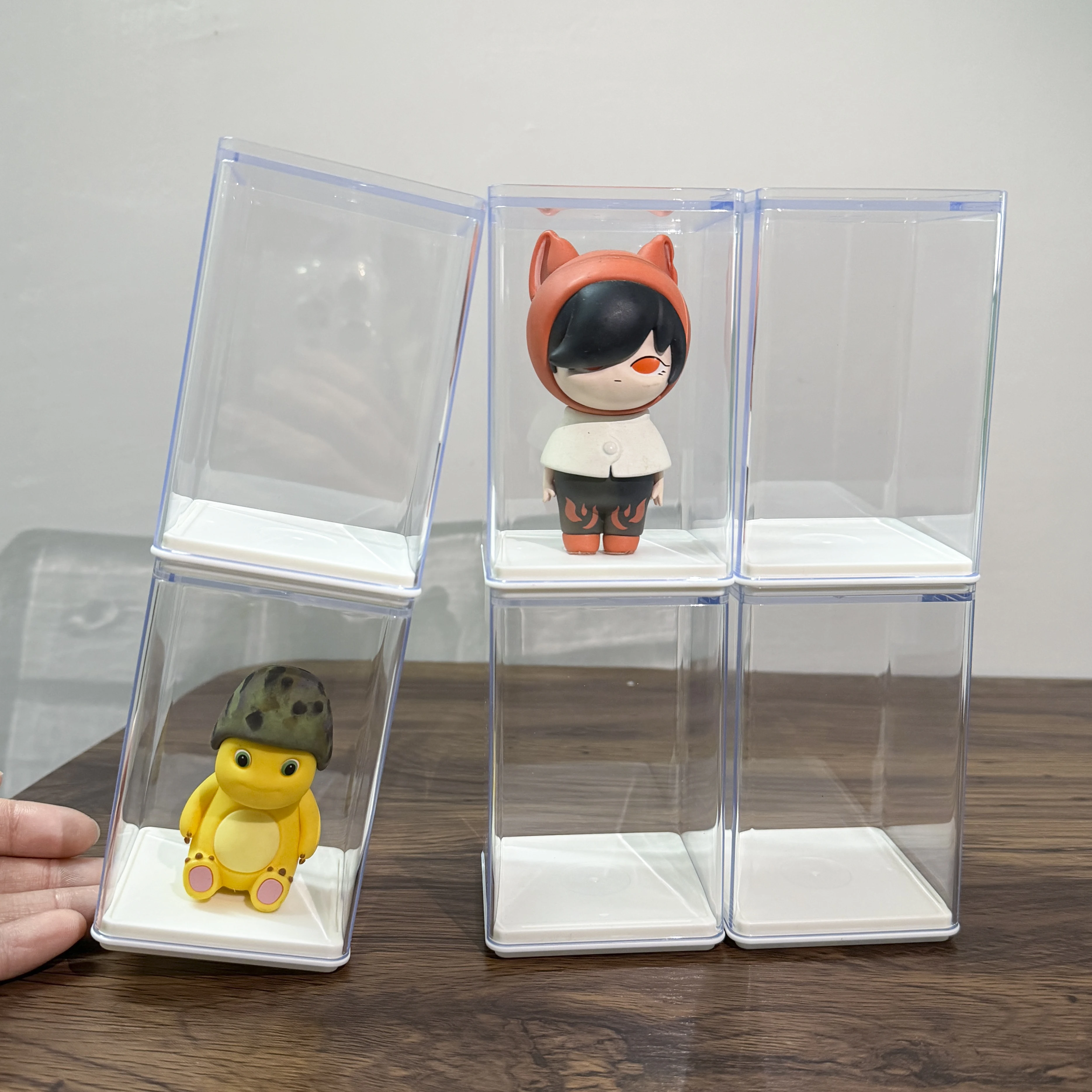 Display-Boxen, Acryl-Figuren, Vitrine, Blindbox, komplett montiert, staubdicht, Aufbewahrungsbox für Lego-Figuren Pop Image