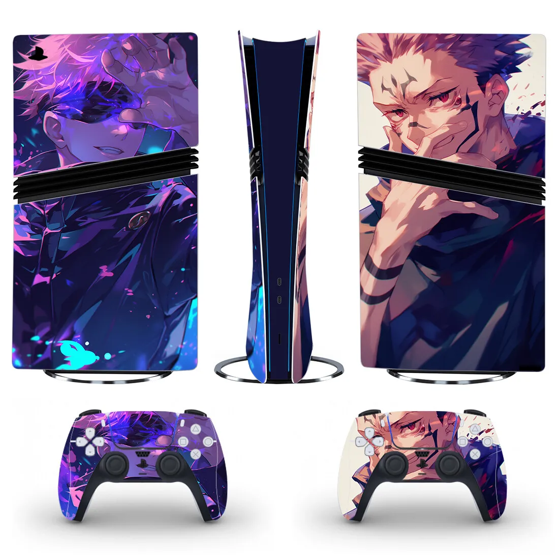 Jujutsu Kaisen Gojo Neue PS5 Pro Digital Skin Aufkleber Schutz Aufkleber Abdeckung für Konsole Controller PS5 Pro Aufkleber Vinyl Image
