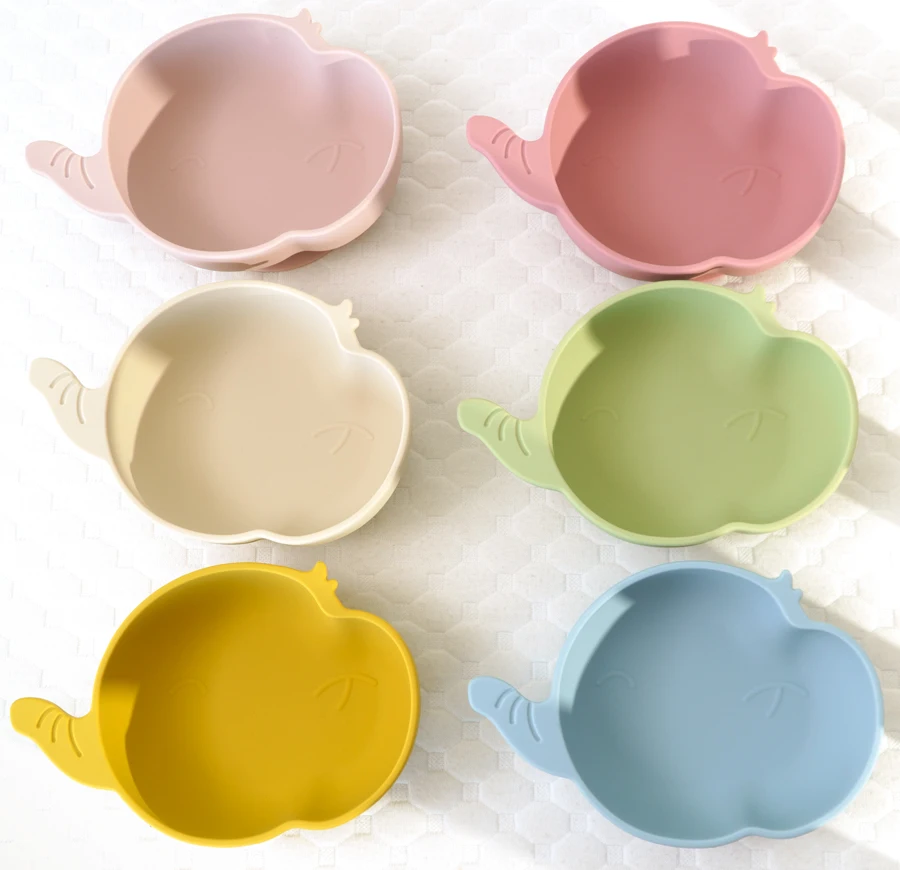 1 Stück weiche Silikon-Baby fütterung schale in Lebensmittel qualität, haltbare Baby-Saug schale, rutsch feste, haltbare Silikons chale, Baby artikel Image