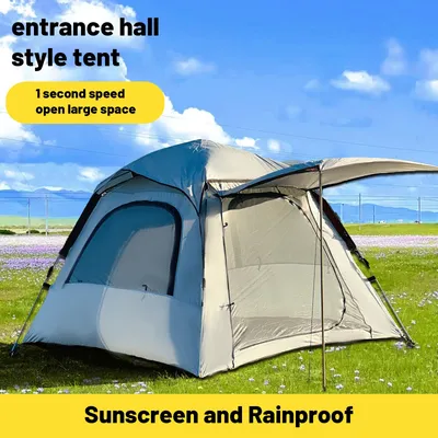 Pop-up-Zelte für Camping, automatisches, schnell zu öffnendes Zelt, Sonnenschutz, Outdoor, selbstfahrend, Reisen, Camping, Zelt, tragbar, Angeln, Wandern