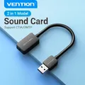 Vention Scheda audio Adattatore interfaccia audio da USB a 3,5 mm Scheda audio esterna per PC Laptop PS4 Cuffie Microfono Scheda audio USB