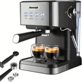 Aeomjk Macchina per caffè espresso semiautomatica 20 Bar, Macchina per caffè professionale Cappuccino Latte con montalatte a vapore, Macchina per caffè espresso con serbatoio dell'acqua staccabile da