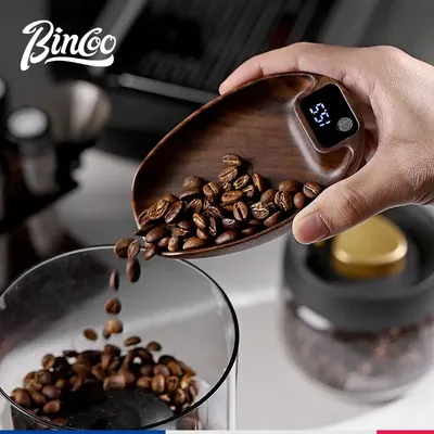 Bincoo Intelligent Electronic Scale Kitchen Scale Professional Coffee Scale Bean Plate 0.1g Accurate