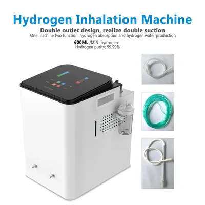 Hydrogen Generator Inhalation Machine with 600ml/Min Purity H2 Low Noise Hydrogen Water Purifier