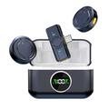 nuovo q81 microfono a clip wireless da bavero da uno a due con custodia di ricarica douyin trasmissione in diretta riduzione intelligente del rumore wireless mini