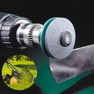 Afilador de cortacésped eléctrico con cabezal de molienda resistente al desgaste y lijadora de