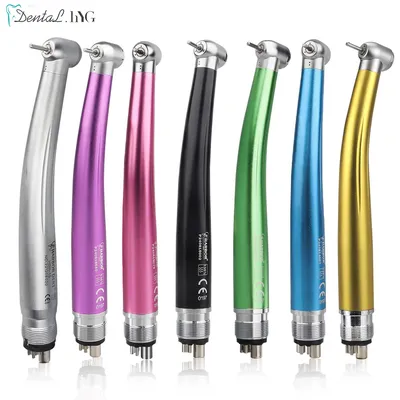 Colorful High Speed Handpiece Air Turbine B2 M4 Ceramic Bearing Single Water Spray Standard Head