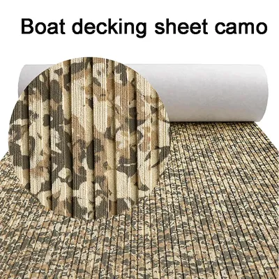 Eva Foam Decking Sheet Accessories Teak Boat Deck Marine Non-Slip Self-Adhesive Army Desert Camo Pad Canoe Kayak 2400*450*6Mm