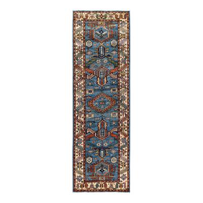 Bloomingdale's Serapi M1945 Runner Area Rug, 2'8" x 8'8" - Light/Blue