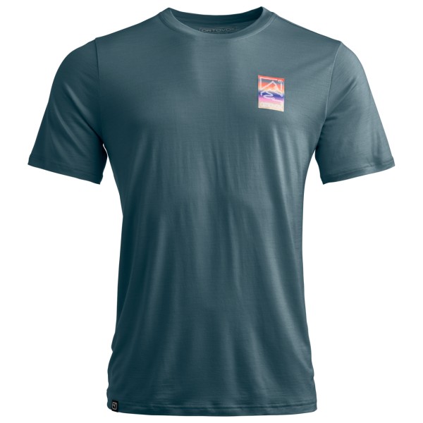 Ortovox - 140 Cool Mountain Gradient T-Shirt - Merinoshirt Gr M grau