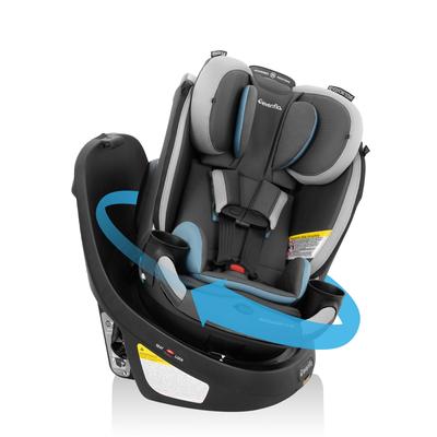 Revolve360 Slim 2-in-1 Rotational Car Seat with Quick Clean Cover - Sutton Purple