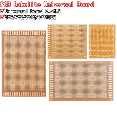 1PCS 9x15 9*15cm 7*9cm 5*7cm 10*15cm Einseitig Prototyp PCB Universal Board Experimentelle Bakelit Image