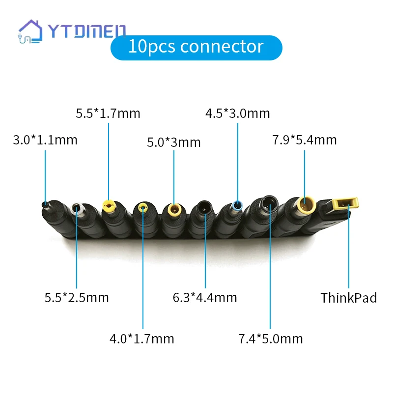 10PCS AC DC Jack Stecker Adapter Universal Stecker DC 5,5 MM * 2,5 MM 4,0 MM * 1,7 MM 6,3 MM * 4,4 MM 3,5 MM * 1,35 MM DC Micro USB Stecker Image