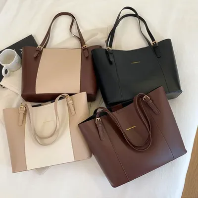 Retro Minimalist Large Capacity Women Designer Bags Portable Small Tote Bags for Women Shoulder Bags Shopping Bag Bolso De Mujer