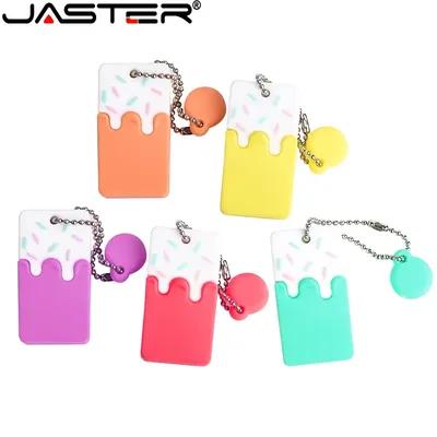 Jaster niedlichen Cartoon USB-Stick roten Stift Laufwerk bunte USB-Flash-Laufwerke 64GB Flash-Speicher karte 32 GB USB-Gadgets externen Speicher Image