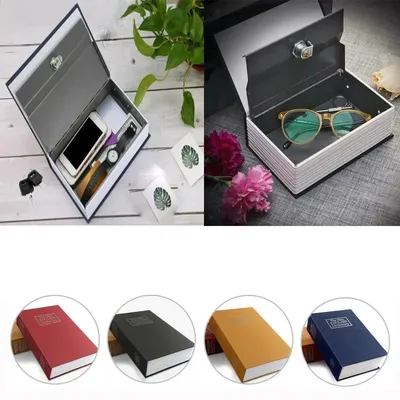 Wörterbuch Hollow Book Safe Diversion Secret Stash Booksafe Lock & Key Sparschwein Home Hide Jewelry