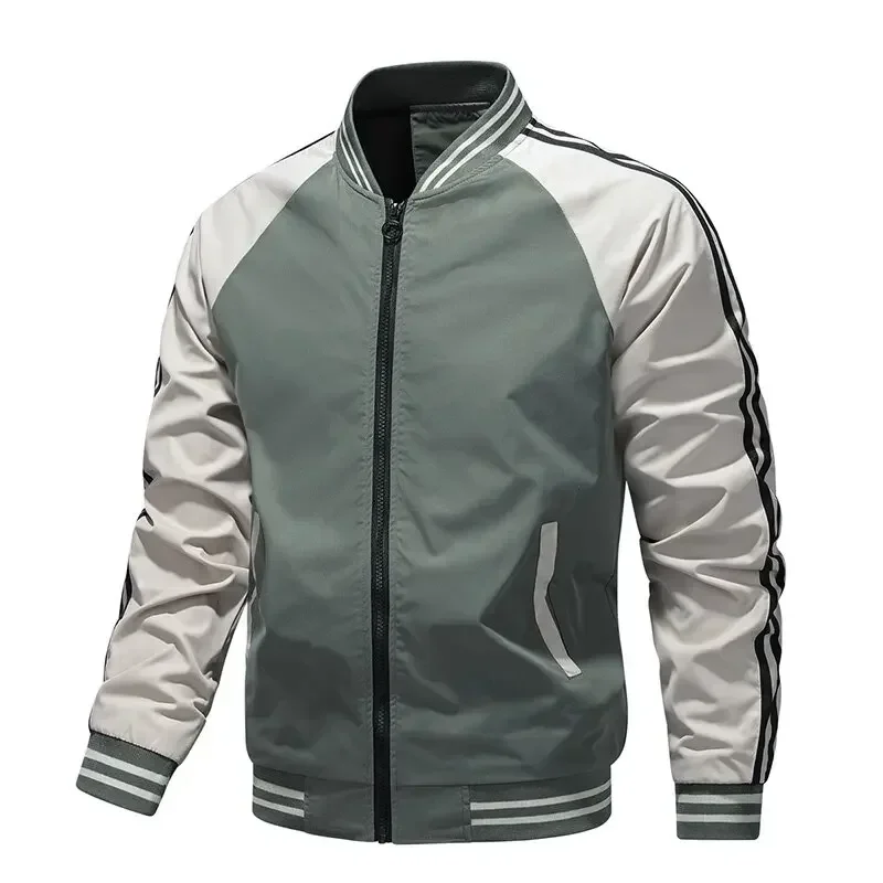 Giacca a vento autunnale da uomo moto uomo giacca parabrezza Oversize uomo cappotto primaverile giacche da campeggio da uomo abbigliamento da lavoro maschile